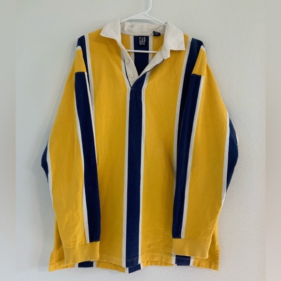 90’s GAP Color Block Rugby Polo Shirt - Picture 2 of 13